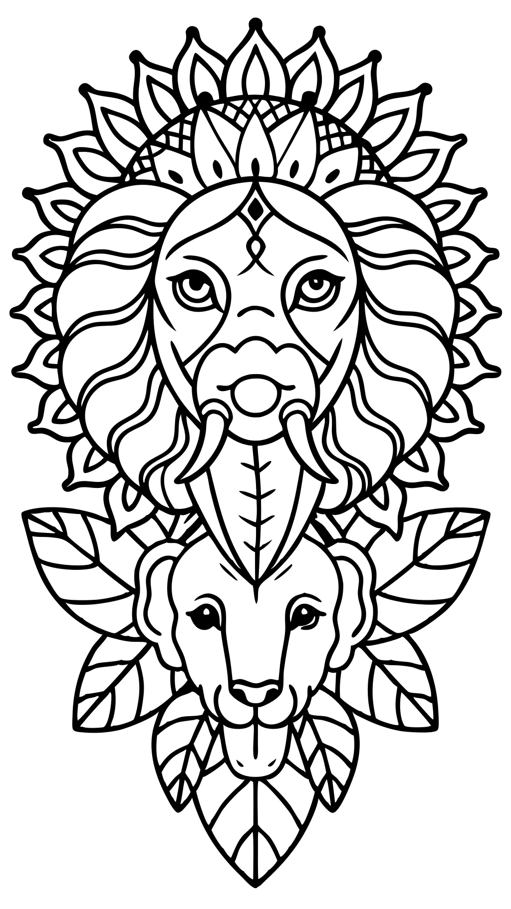 detailed animal coloring pages